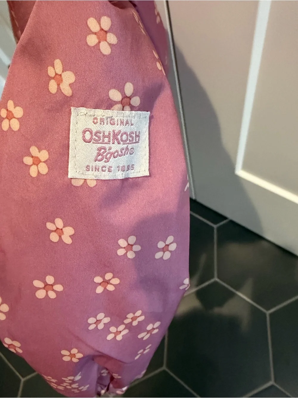 OshKosh B'gosh Pink Floral Hooded Light Fleece Jacket